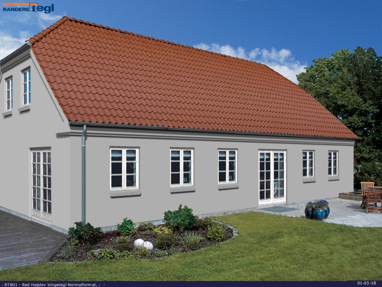 Tag: RT801 R&oslash;d H&oslash;jslev Vingetegl Normalformat
Facade: RT522 - Unika Alexandria Bl&oslash;dstr&oslash;gne